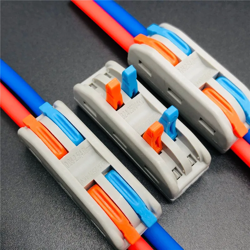 

Wire Connector 2 In 2Out Terminal Block Electrical Connector Cable Connector Set Conductor Terminal Block Diy