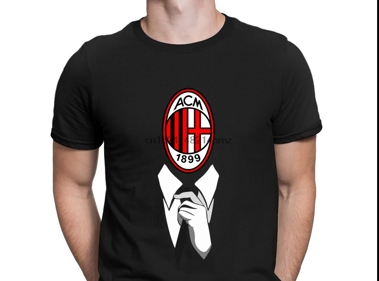 

Men Milan T shirt Humorous Loose Spring Better Soccer Tshirt For Men Tee Tops Cotton Create Football Tee Shirt Family Acg