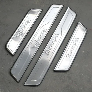 

High quality stainless steel internal Scuff Plate/Door Sill for Hyundai Santa Fe ix45 2013-2017 Car styling