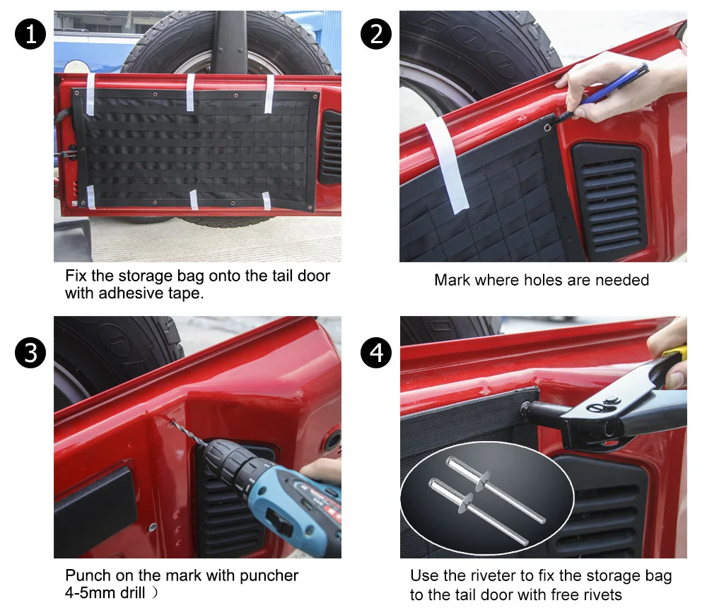 MOPAI Автомобильный интерьер багажника сумка для хранения& Набор инструментов& коврик для кемпинга грузовой Органайзер сумка для седла для Jeep Wrangler JK аксессуары