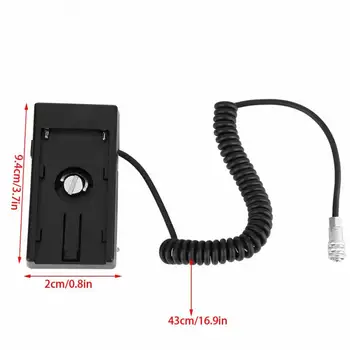 

F970 Dummy Battery Power Supply Plate Mount Aviation Connector For BMPCC 4K Camera Dummy Battery