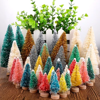 

36/40pcs random color Christmas Tree Plastic Premium Artificial Christmas Tree White Tree Art Navidad Xmas Decoration Tree
