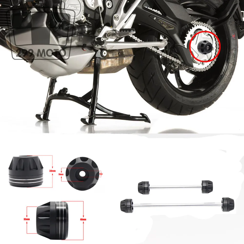 

ForHONDA CBR CBR600RR 2009 10 11 2012 Motorcycle Front & Rear Axle Fork Sliders Cap Wheel Protection Pad