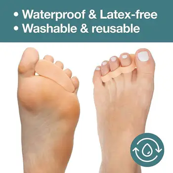 

1 Pair Silicone Hammer Claw Toe Separator Correction Tool Gel Orthopedic Corrector Overlapping Straightener Hallux Valgus T C8O1