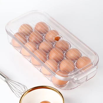 

Germany Plazotta Kitchen Refrigerator Egg Fresh Accept Box Household Packing Box Food Level Plastic Egg Support