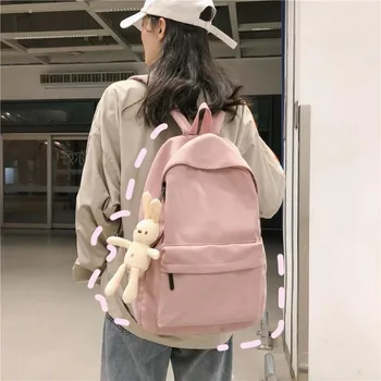 

NiceMix Cute Super Meng School Bag Women's Korean-style College Student Backpack High School MORI Series Cartoon Japanese-style