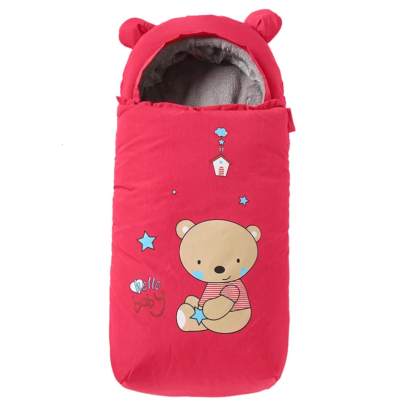 Детский Зимний толстый мягкий спальный мешок, детское одеяло с защитой от ударов, многофункциональная детская коляска, спальный мешок для новорожденных, теплое одеяло