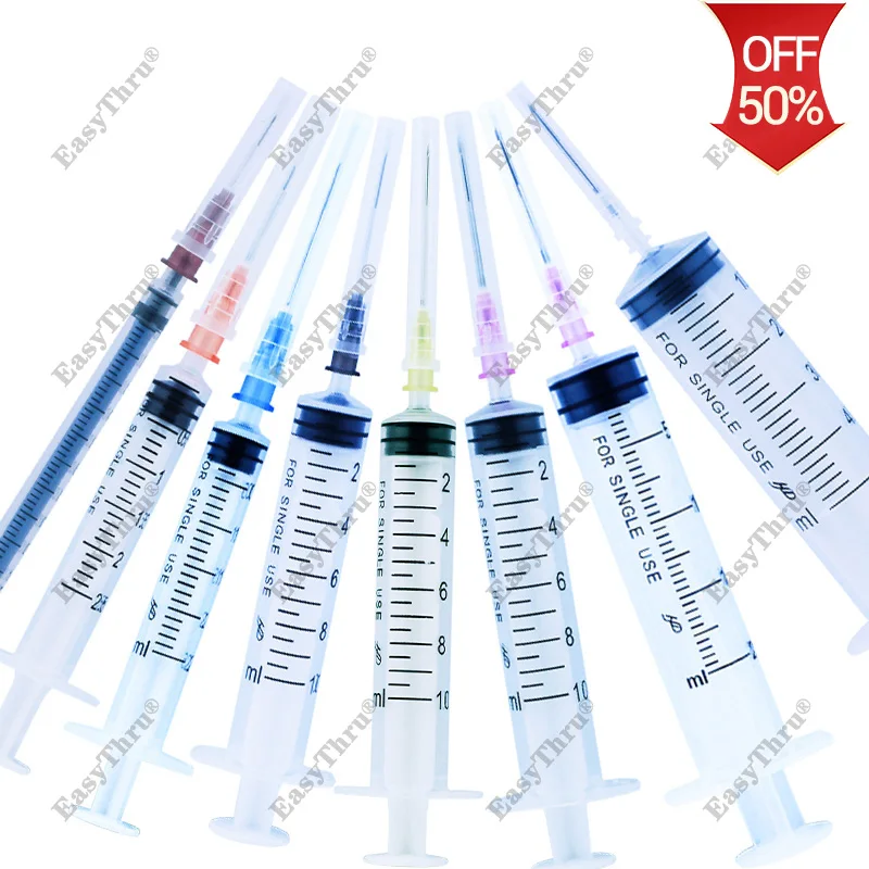 

10Pcs Sterile Syringe 1ml 5ml 10ml For Injectors Ink Cartridge Pets feeding Measure Dispensing Adhesives