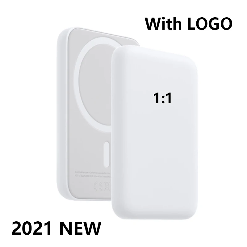 2021 New 1:1 Magnetic Portable Wireless Power Bank Mobile Phone External Battery For iphone12 13 Pro Promax mini Powerbank | Мобильные