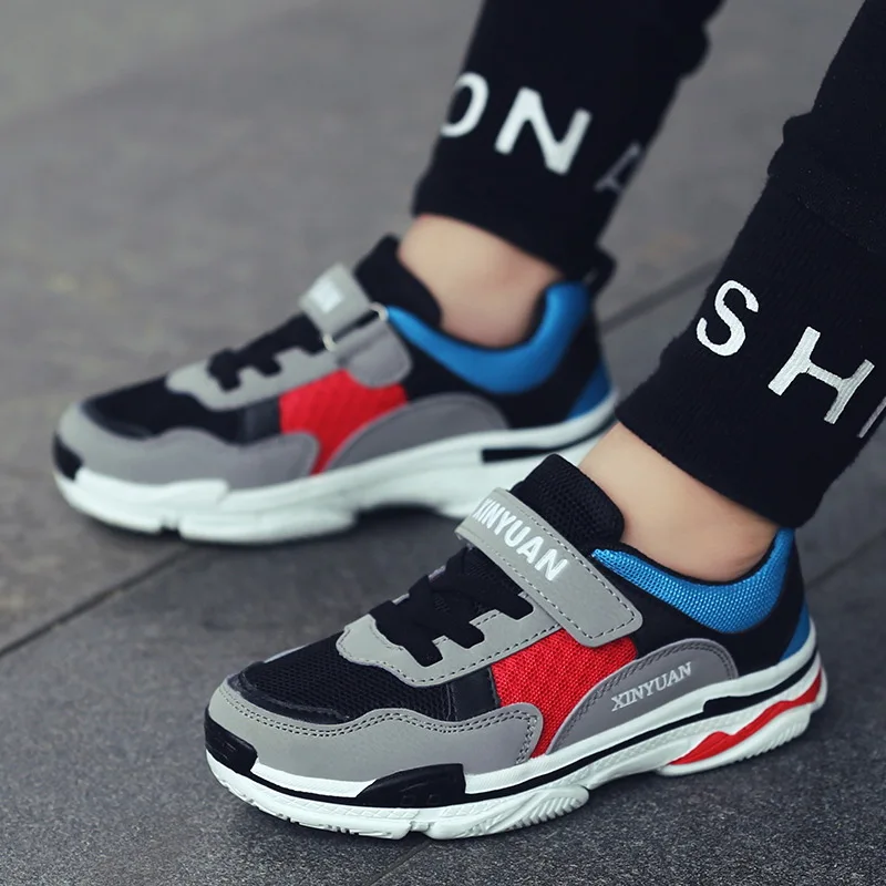 

Spring New Style Sports Casual Fly Woven 8 Big Boy 9 Fashion Shoe Men's 10 Students 12-Year-Old Big Boy Version Running Shoes