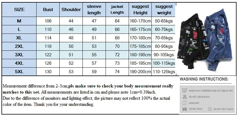 jacket size