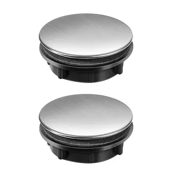 

2pcs Kitchen Faucet Hole Cover Stainless Steel Kitchen Sink Tap Hole Cover Soap Dispenser Hole Cover For Home Kitchen Bathroom