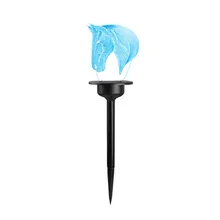 Высокое качество светодиодный солнечной энергии животных газонные лампы садовые двора Кол Пейзаж Открытый Свет декор дома и сада Прямая