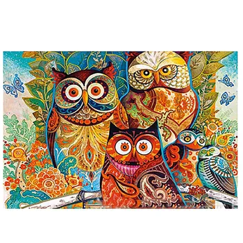 

Creative Family Game Puzzle Color Owl Pattern Adult Handmade DIY Puzzle Educational Gift Family Decor 1000pc Cheap Wholesale