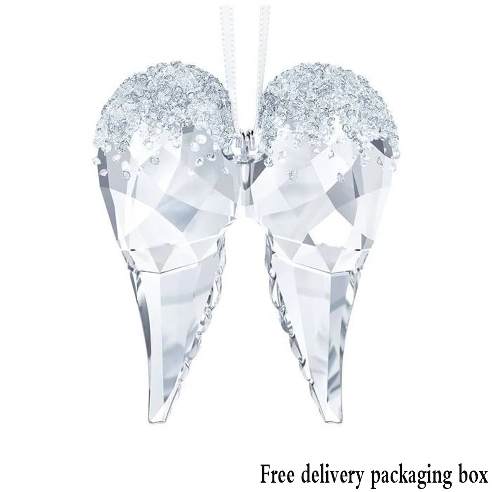 

SWA RO Fashion 2019 New Angel Wings Ornaments Shiny and glamorous Angel Wings Ornaments Crystal Car And Home Hanging Ornaments