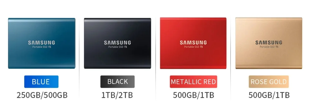 Samsung T5 портативный SSD 500GB 1 ТБ 2 ТБ USB3.1 внешние твердотельные накопители USB 3,1 Gen2 и обратная совместимость для PC MAC