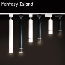 Светодиодный рельс светильник трек светильник 7 Вт светодиодный COB рейка крепление Точечный светильник регулируемый Точечный светильник трек лампы для кафе магазин Костюмы магазин домашнего декора