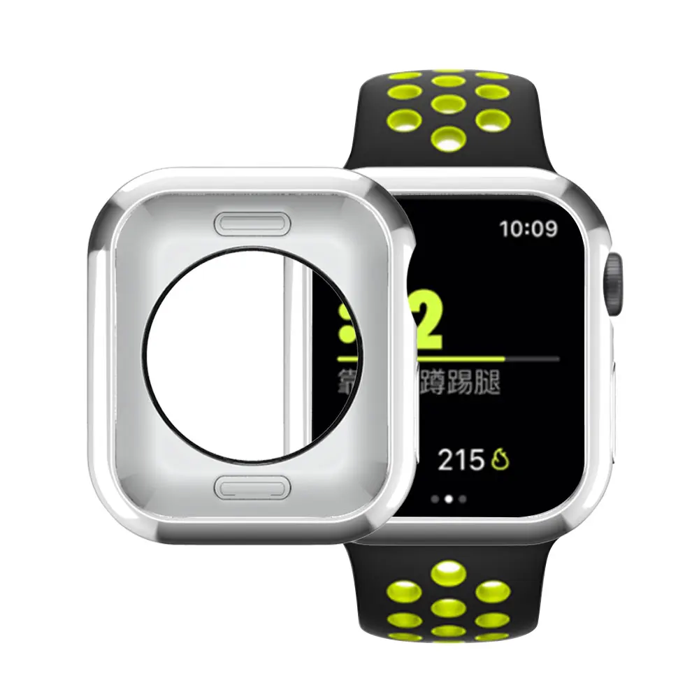 Besegad противоударный мягкий защитный чехол из ТПУ с покрытием для Apple Watch iWatch 4 40 мм