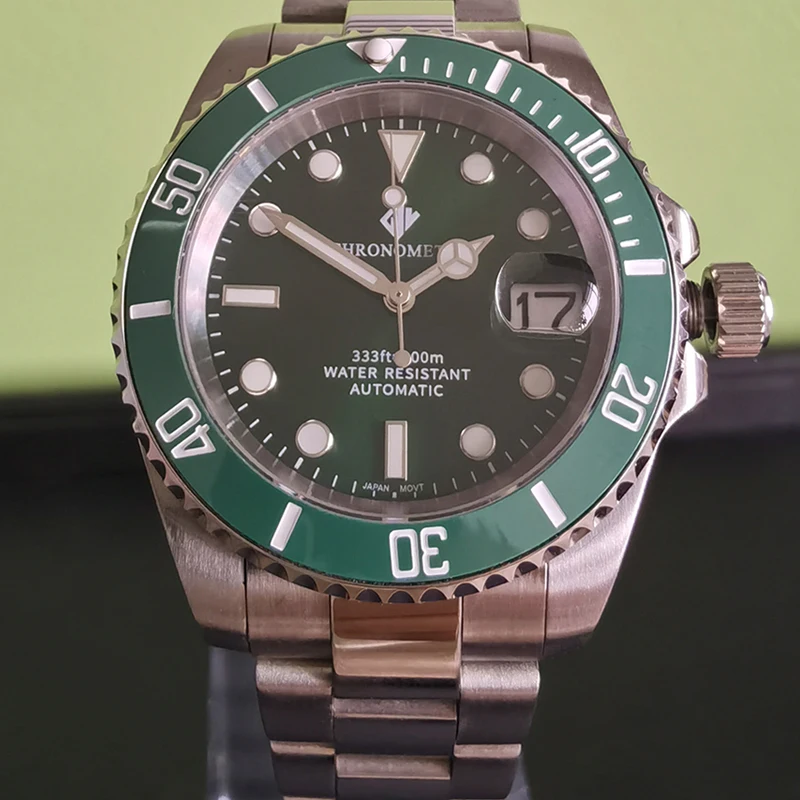 Reloj hombre механические часы японский механизм 100 м водонепроницаемые