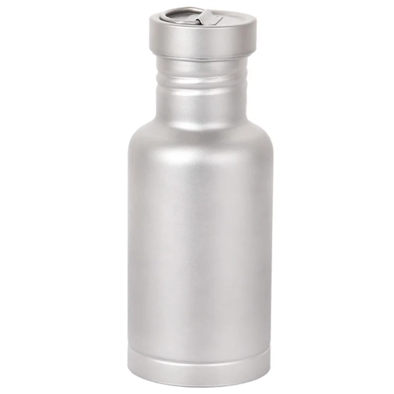

Outdoor Camping Titanium Water Bottle With Titanium Lid Cycling Hiking Sports Picnic Drink 500Ml