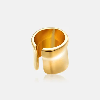 

2020 New Wide Open Ring Men and Women Mirror Ring Simple Atmosphere Fashion Ring