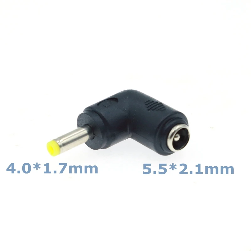 L-type DC Power Connector 90 Degree 5.5x2.1 Female to Various Male Sizes Description Image.This Product Can Be Found With The Tag Names 55 x 25 mm connector dc power, 55x21 male connector dc power cable, Dc power plug connector 55 x 21mm male female