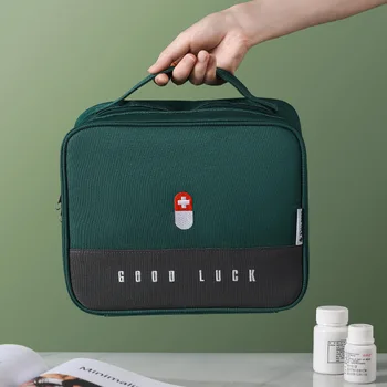 

Multi-functional Thickened Large Capacity Medicine Box Home Portable Storage Bag Cloth Box Layered Medicine Boxes
