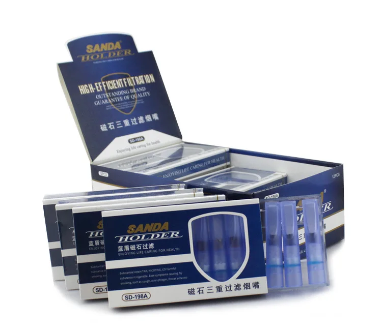 

Sanda Cigarette SD-198A Magnet Filter Bead Triple Filter Cigarette Holder Disposable Smoking Set