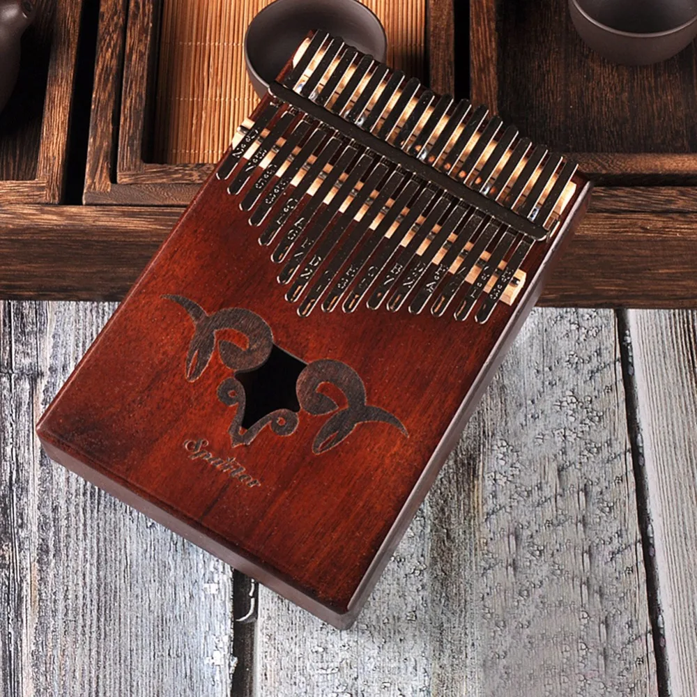 17 клавиш Kalimba игрушечное пианино Африке Инструмент Корпус из красного дерева музыкальный инструмент