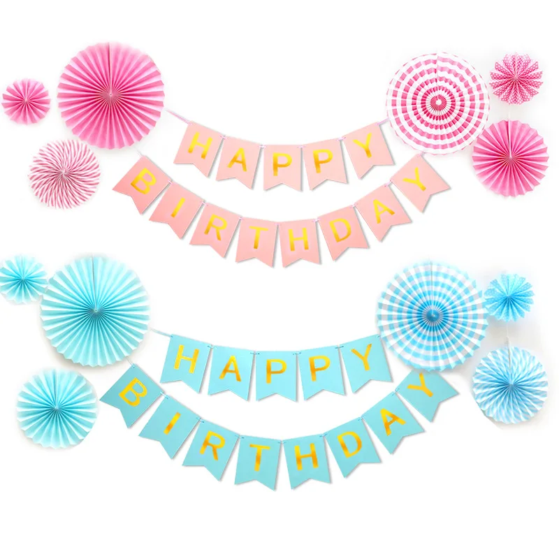 

Multi Color Happy Birthday Banner Baby Shower Birthday Party Decorations Photo Booth Happy Birthday Flags DIY Party Decoration G