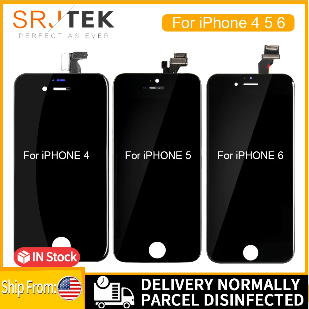 ЖК дисплей класса AAA +++ для iPhone 4 4S 6 5 5S 5C SE с сенсорным экраном и дигитайзером в