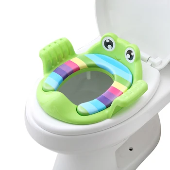 

Baby Potty Trainer Non-slip Toilet Training Seat with Handles Children Auxiliary Toilet Seat Infant Toilet Training Pee Trainer