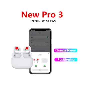 

2020 newest version Airs Pro3 tws bluetooth5.0 earphone GPS rename PK i900000 pro i9000 Air pro 3 i200000 i100000 i500 tws pro