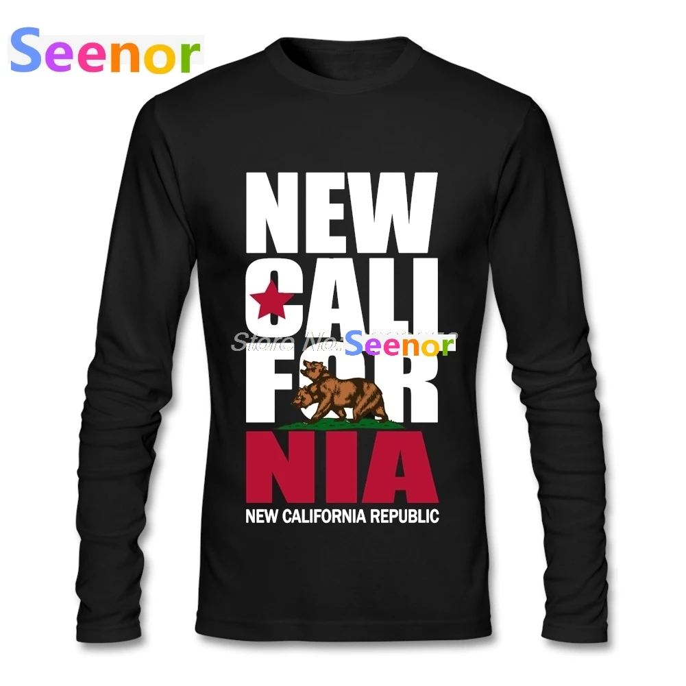 Мужская футболка новинка California Republic Забавный флаг одежда роскошный бренд Camisetas |