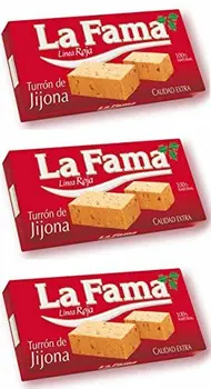 

Turrón de blando de Jijona La Fama Línea Roja 150 g.[PACK 3 UNIDADES] TOTAL 450 G.