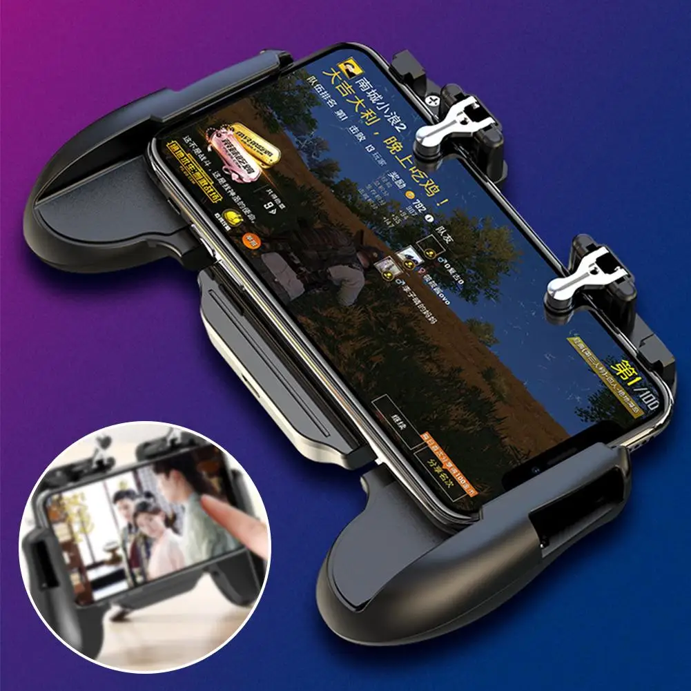 H5 встроенный аккумулятор с вентилятором охлаждения игровой контроллер один держатель Кнопка вспомогательная Высокая чувствительность PUGB помощник триггер Sho