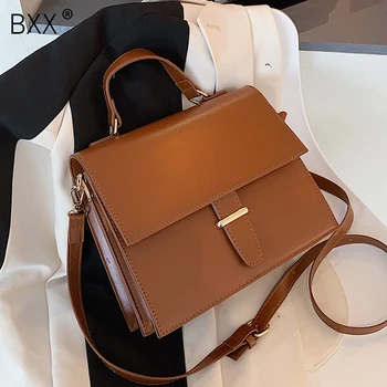 

[BXX] Vintage Stone Pattern PU Leather Crossbody Bags For Women 2020 Classic Shoulder Handbags Ladies Luxury Travel Bag HO839