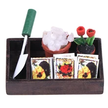 

1/12 Doll Houses Miniature Accessory Simulation Horticulture Box Farming Tools Model Garden Tools Kids Pretend Play Toy