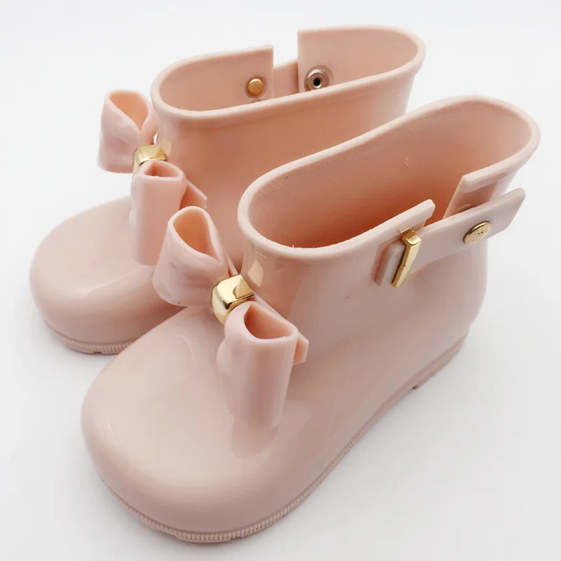 Модные детские резиновые сапоги; нескользящая обувь для маленьких девочек; детские резиновые сапоги из пвх; Водонепроницаемая Обувь для маленьких мальчиков; Водонепроницаемая прозрачная обувь - Цвет: Beige