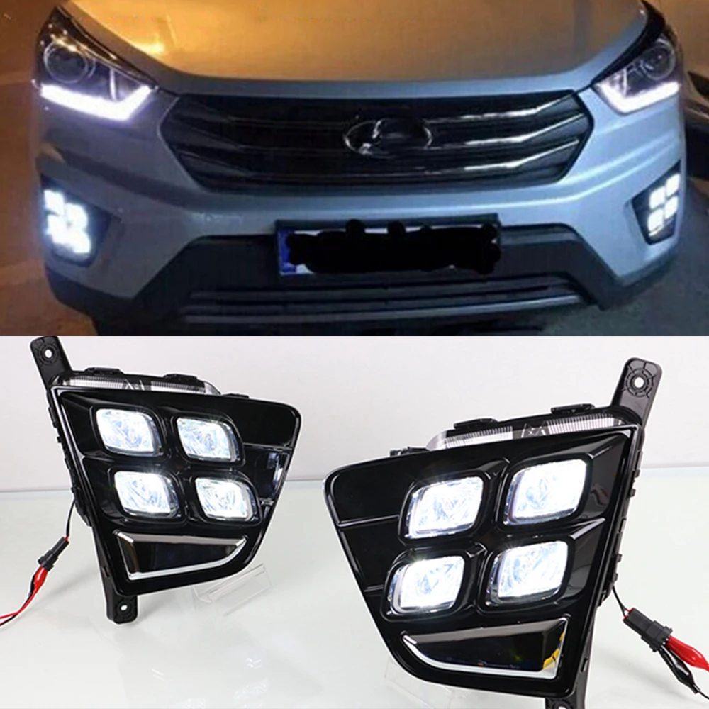 Автомобильные аксессуары Водонепроницаемый ABS 12V светодиодные дневные ходовые