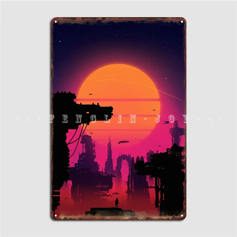 

Punk City Metal Sign Cinema Garage Party Classic Plates Tin Sign Posters
