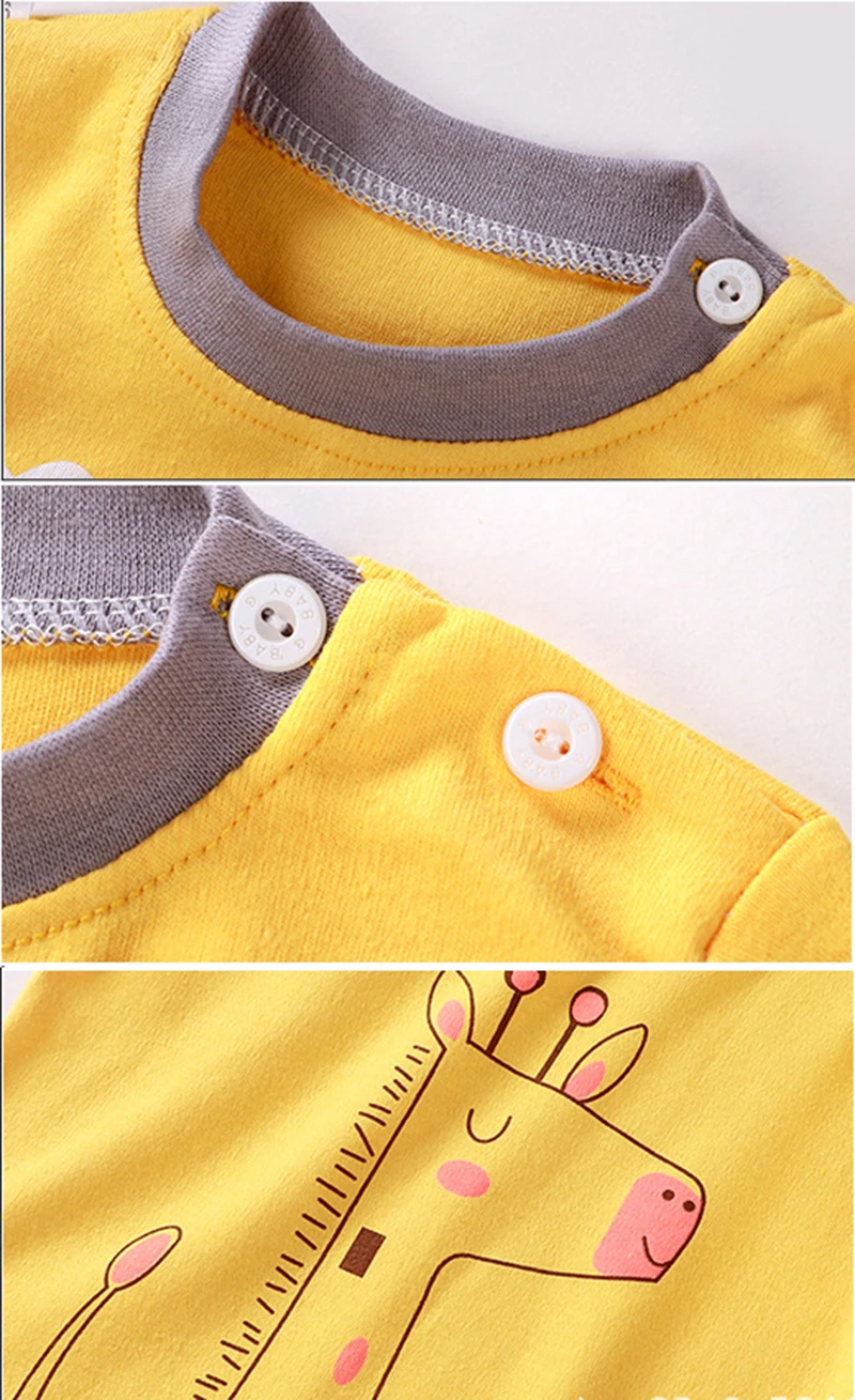 Hylidge/Розовый, Желтый комплект одежды для маленьких мальчиков и девочек; повседневный комплект из 2 предметов; сезон осень-зима; пижамы для малышей; одежда для сна