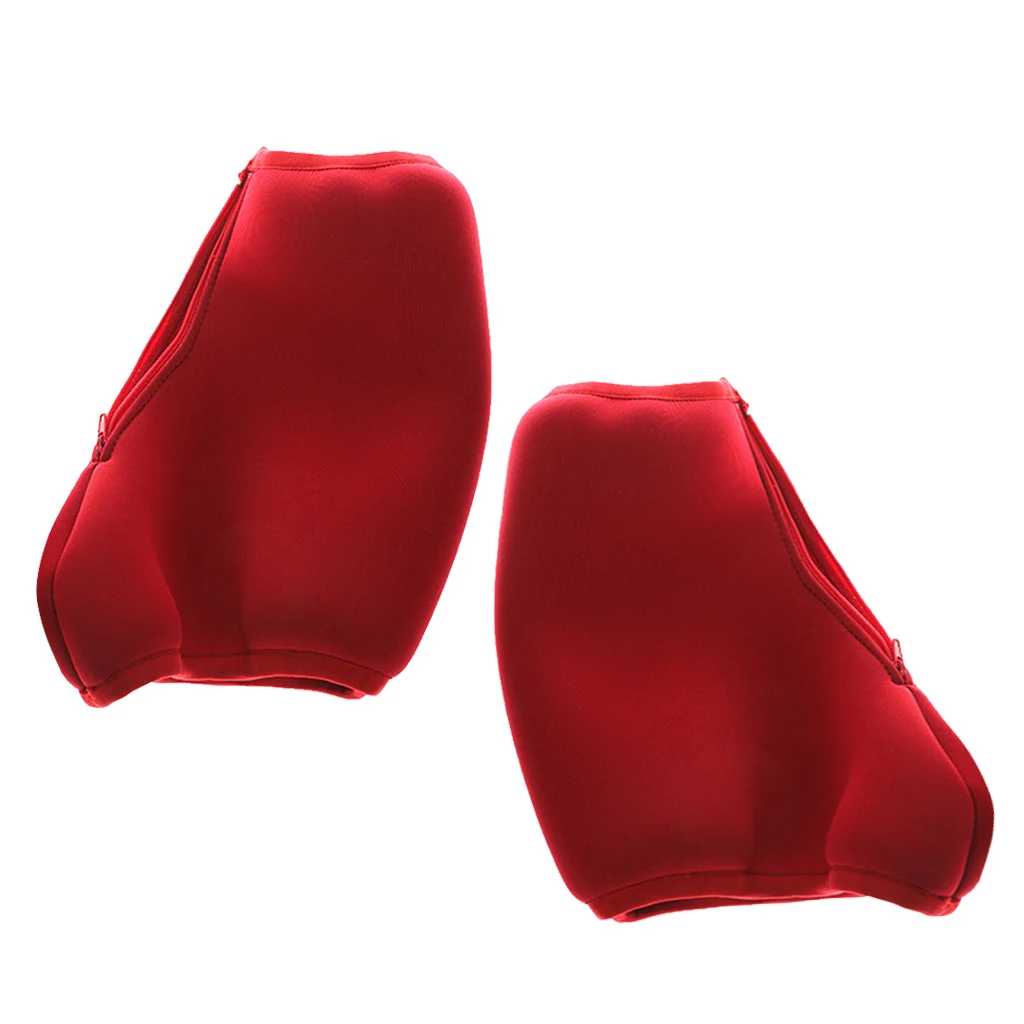 Non Slip Covers 1 Pair Rhinestone Decor Velvet Cloth Women's Men's Fashion Figure Skate Shoes Cover - Select Sizes