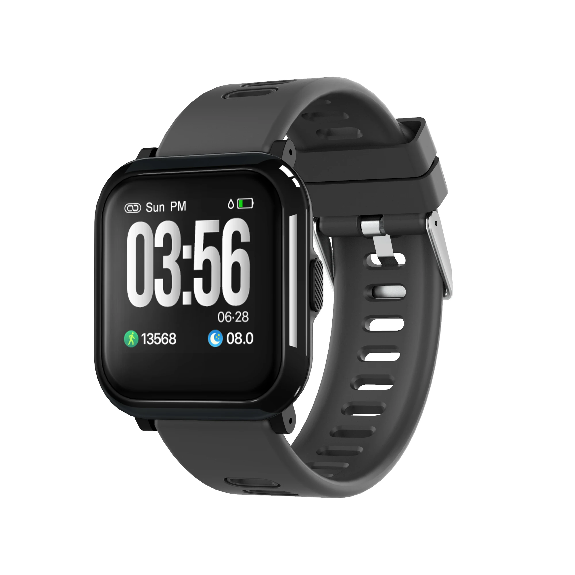 dark gray BingoFit умные часы Relogio фитнес-браслет трекер здоровья с сердечным ритмом кровяное давление калории IP68 водонепроницаемый браслет - Цвет: dark gray