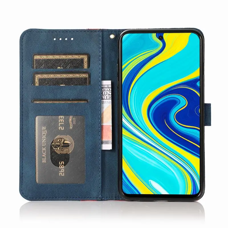 Откидной Чехол бумажник для Redmi Note 9 Pro 9s 8 A 9a 9c 9i чехол Xiaomi Mi 10T Lite Poco X3 NFC C3 кожаный