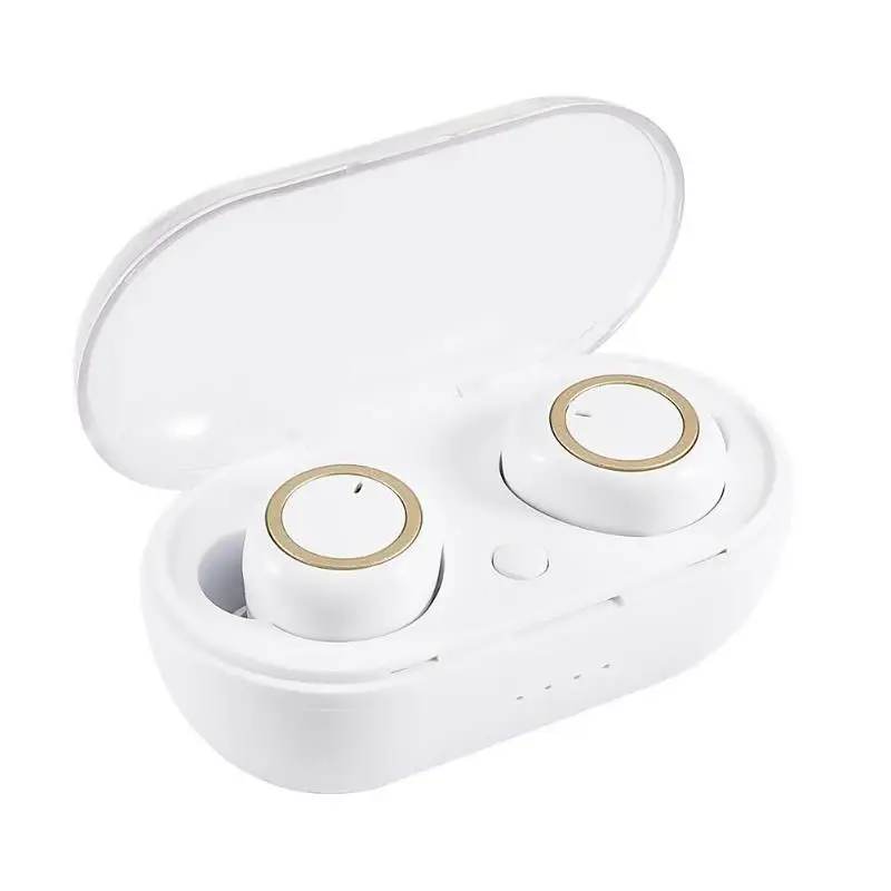 Bluetooth Binaural Earphones with 300mAh Digital Charging Case TWS Wireless 5 0 Touch Control Headphones Handsfree