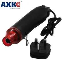 DIY инструмент Тепловая пушка 230В сделай сам с помощью теплового пистолета Электрический Электроинструмент Горячий воздух 300 Вт Температурный пистолет с поддерживающим сиденьем термоусадочная DT005