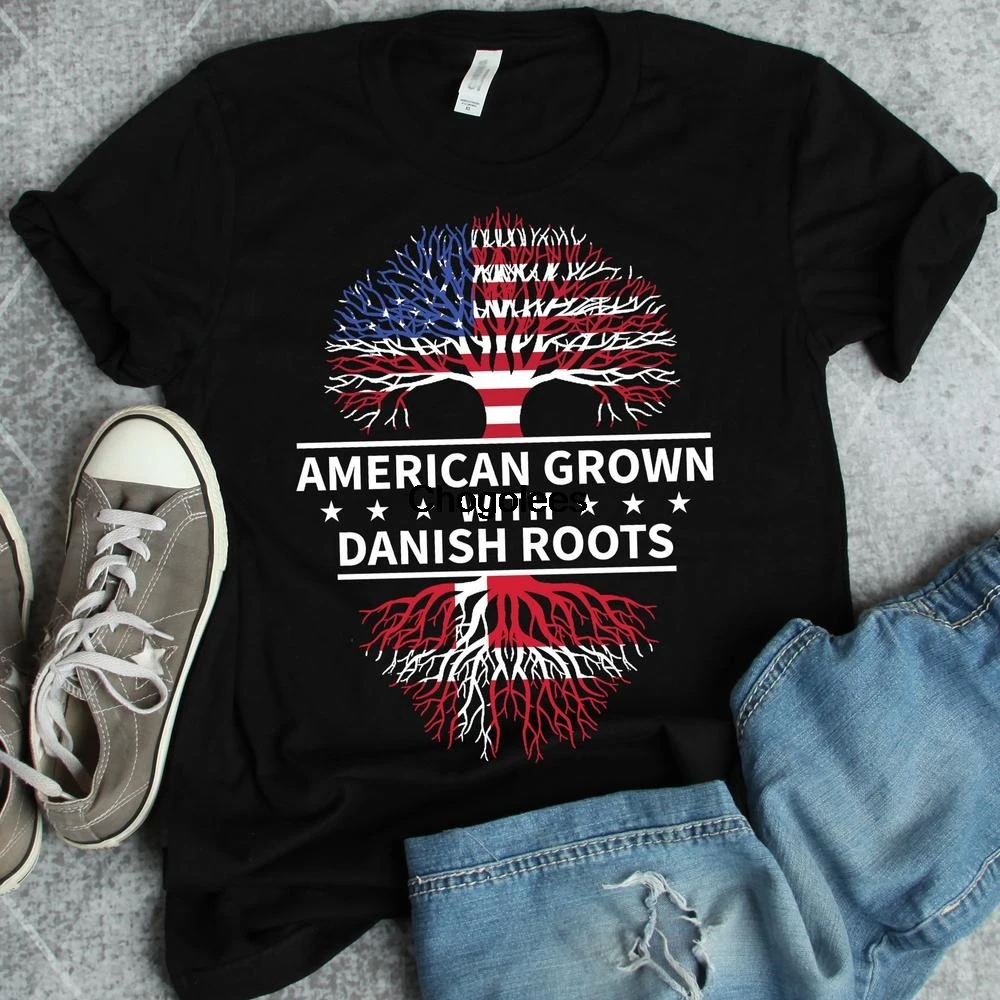 Danish Roots Denmark Shirt American Grown Flag Proud Heritage Born In |