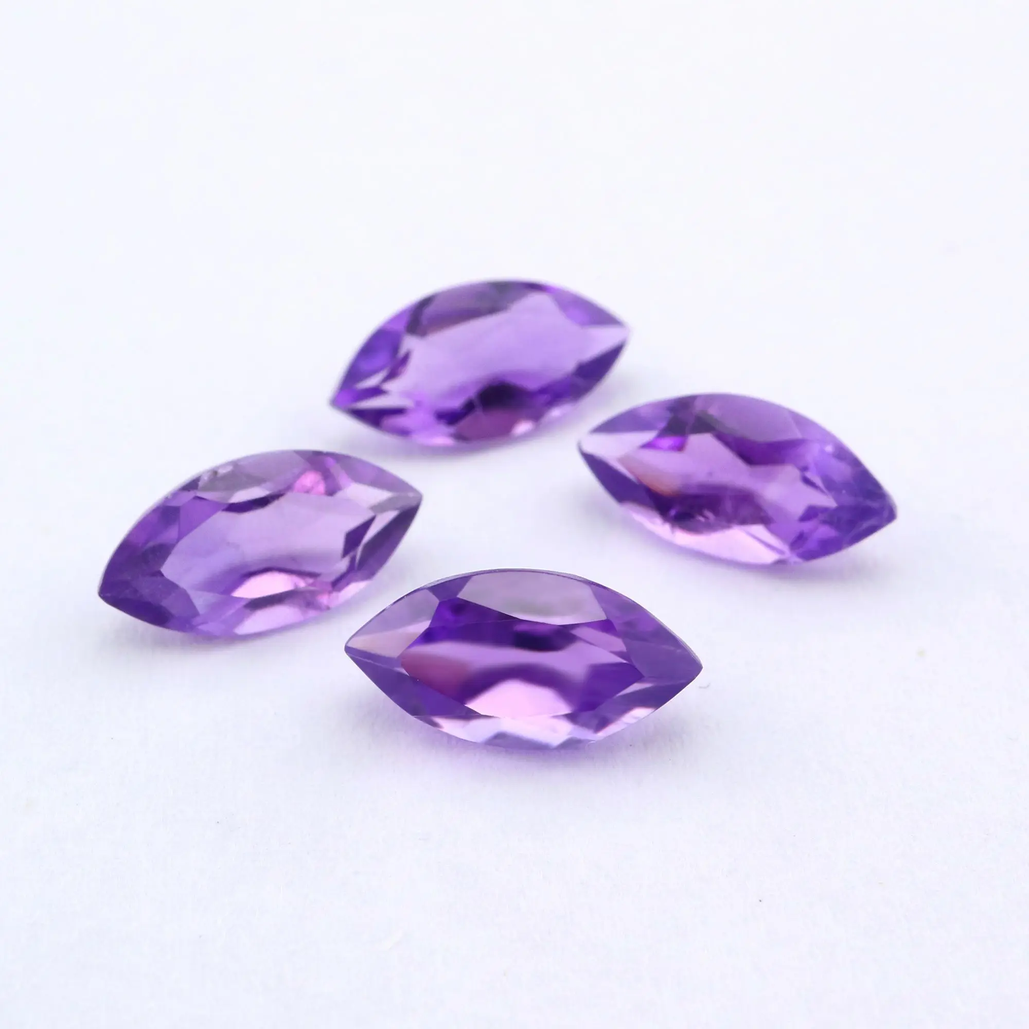 

1Pcs Natural Purple Amethyst February Birthstone Marquise Faceted Loose Gemstone Nature Semi Precious Stone DIY Jewelry 4160027