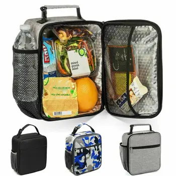 

Adult Kids Insulated Lunch Bags Coolbag Work Picnic Food School Travel Canvas Storage Lunchbox Cold Bales Thermal Bag